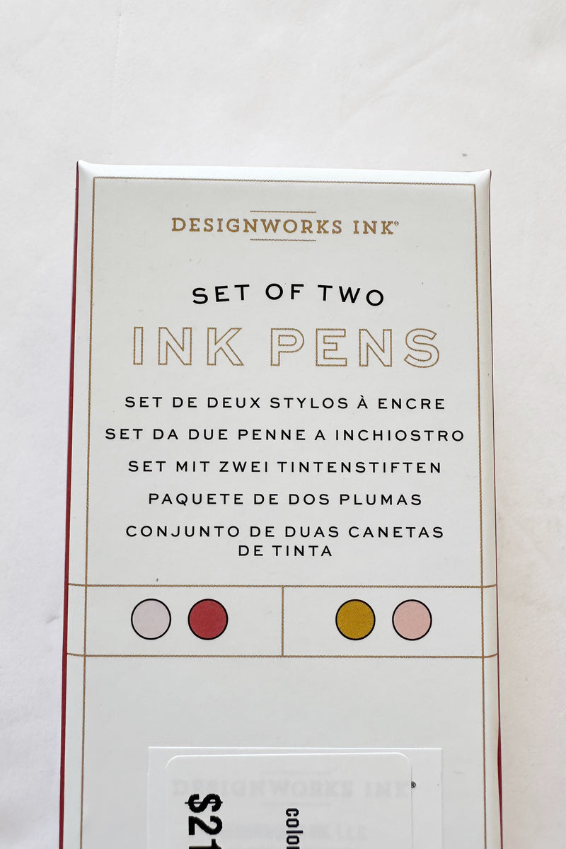 color block pens, rosewood + blush
