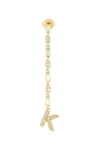 mode, cora initial drop earring