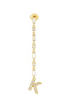 mode, cora initial drop earring