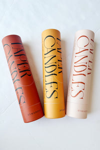 mode, tonal taper candle set of 4