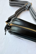 mode, spectator cross-body bag, black