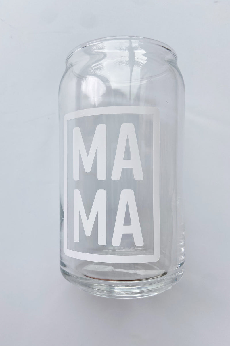 mode, mama 16oz glass