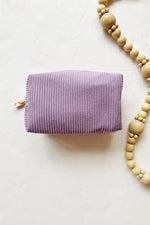 mode, roux zip pouch, lilac