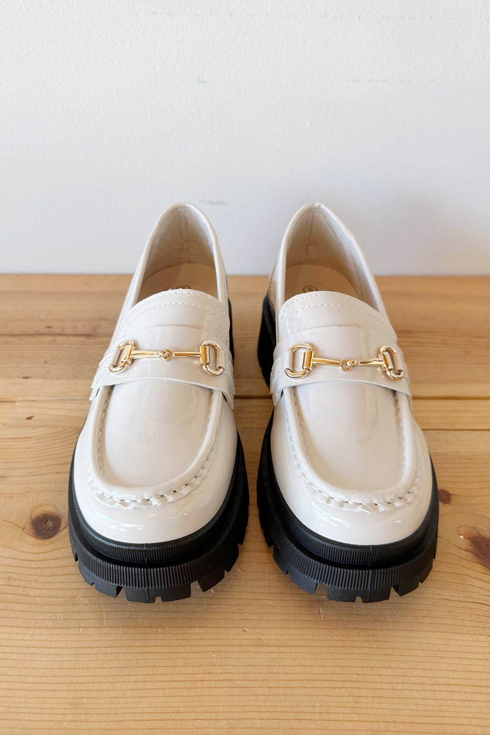 beige pat