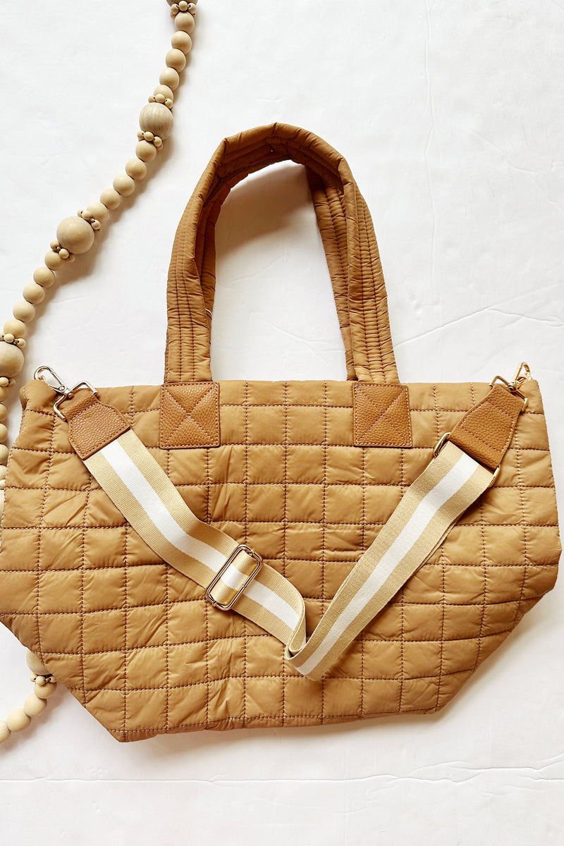 mode, ezra tote, tan