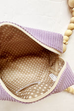 mode, roux zip pouch, lilac
