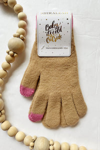 mode, sawyer touchscreen gloves, tan