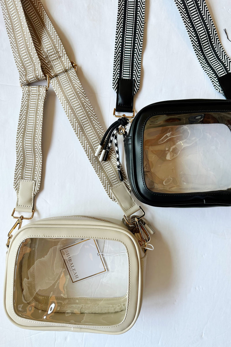 mode, spectator cross-body bag, black
