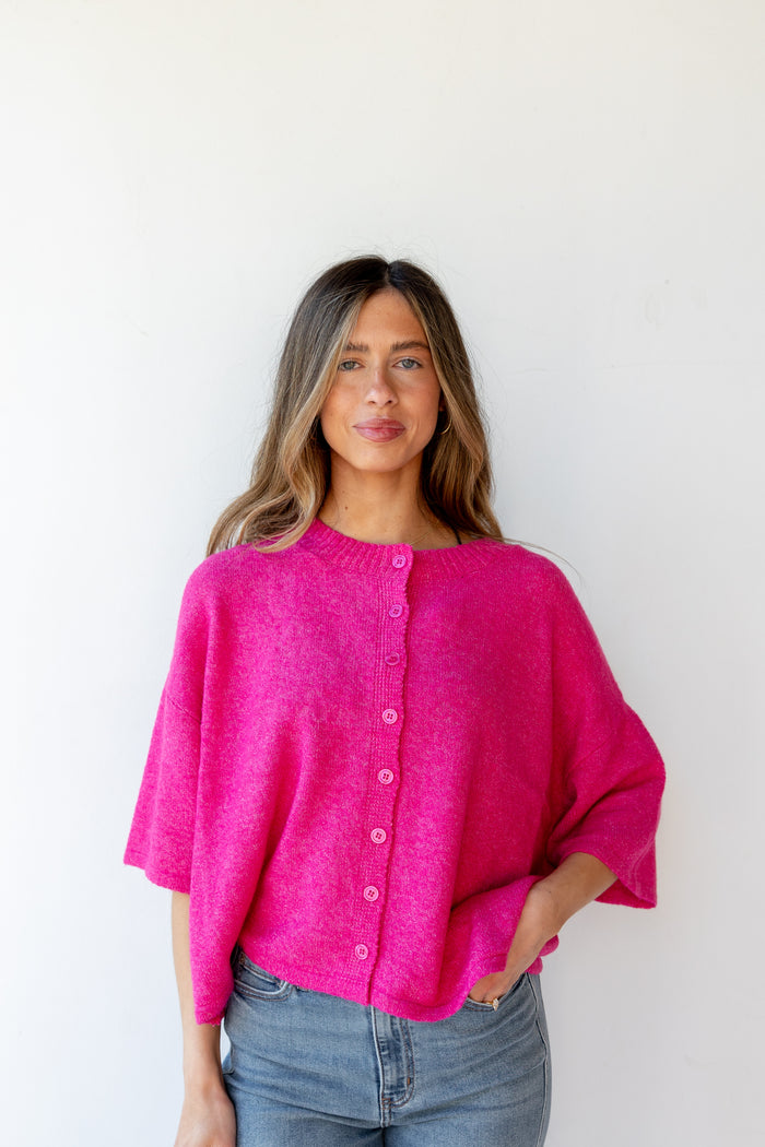 alison 3/4 sleeve cardigan