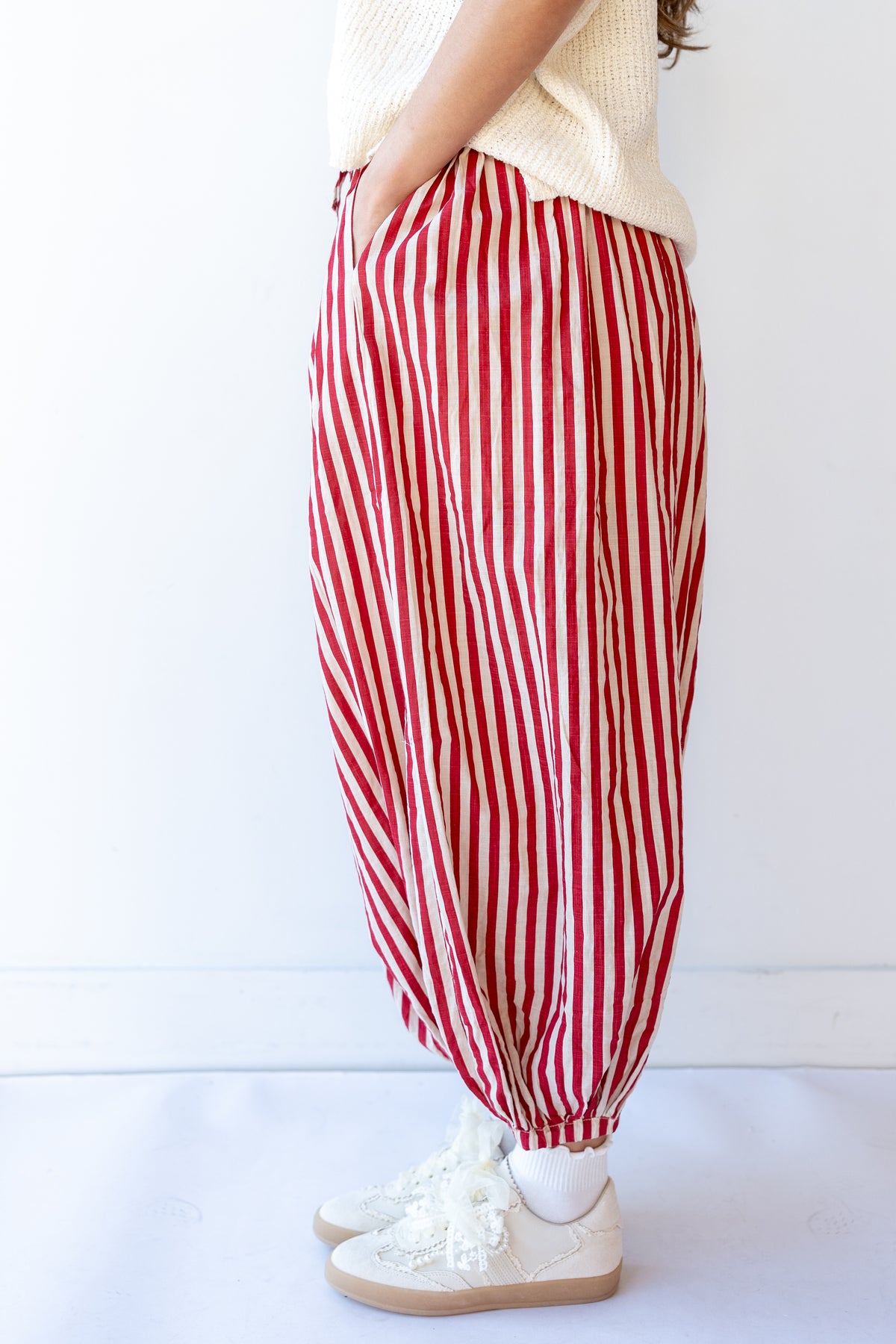 ashlee striped balloon pants