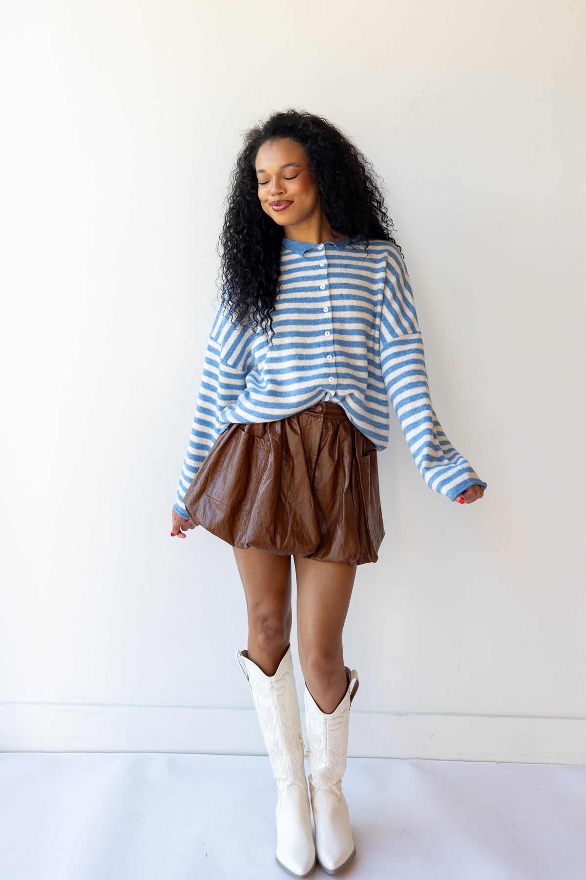 saltwater stripe cardigan