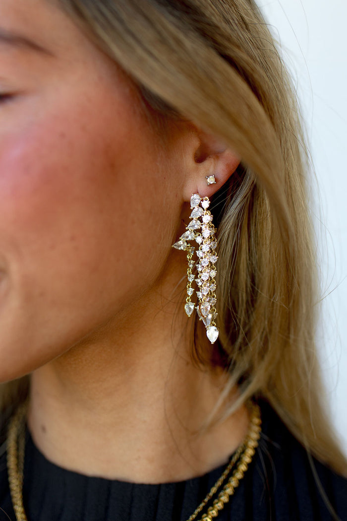 mode, raven statement earrings