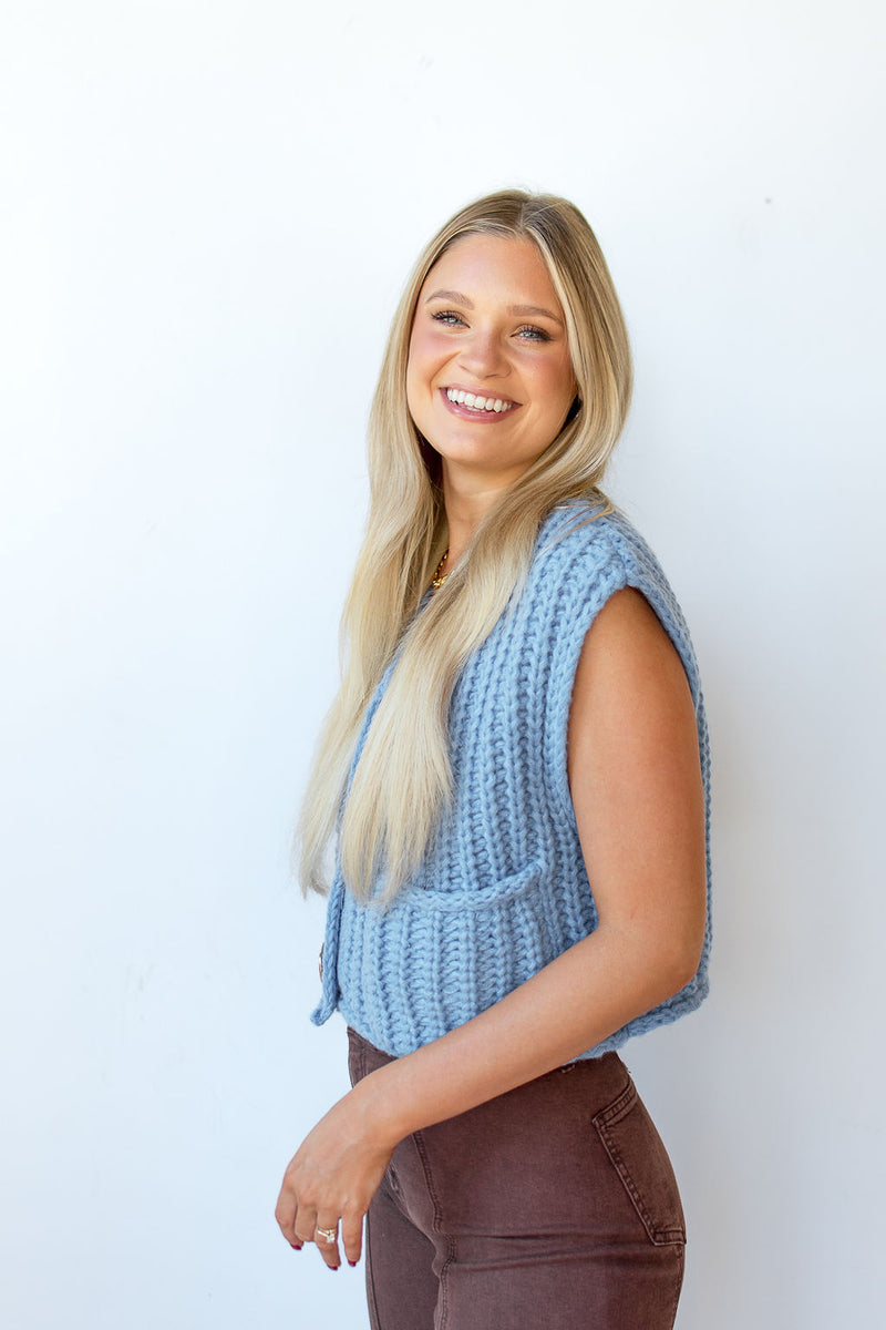 mode, vesper knit vest