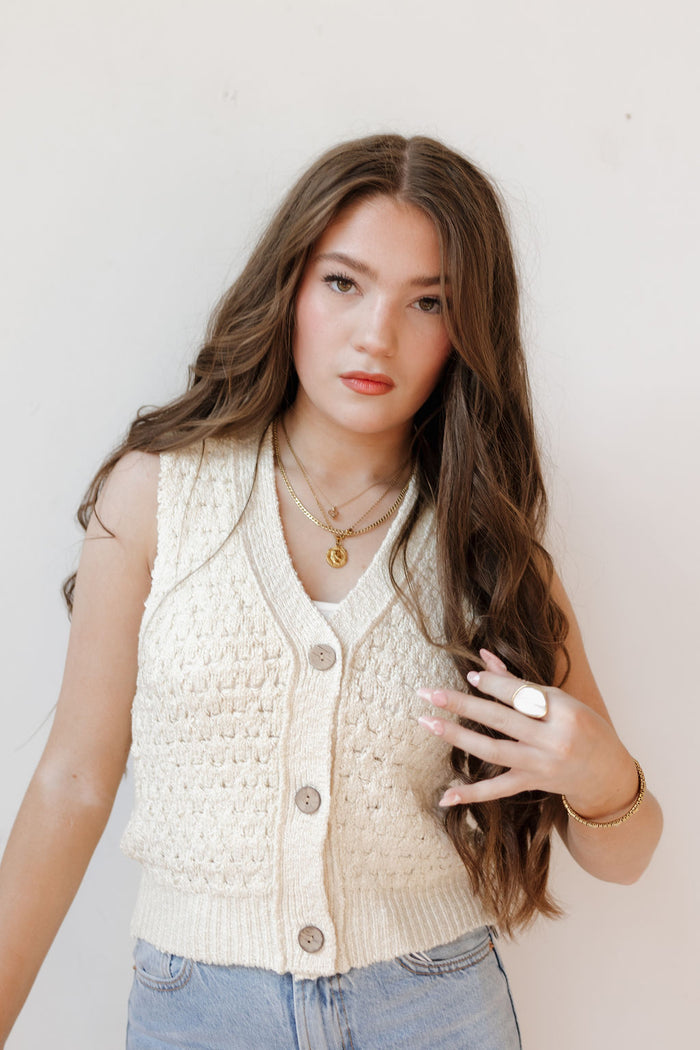 auden knitted vest