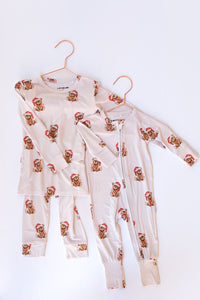 mode, christmas teddy pajamas