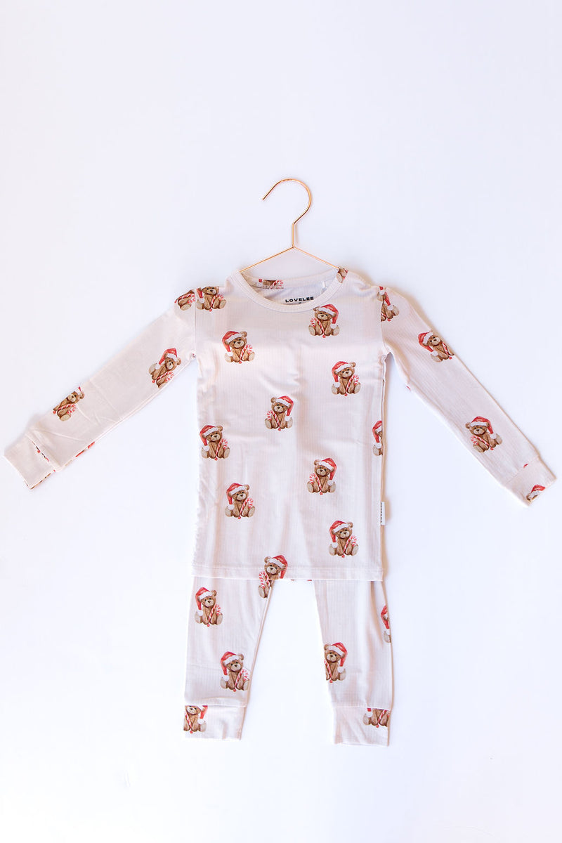 mode, christmas teddy pajamas