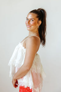 wren lace tiered top
