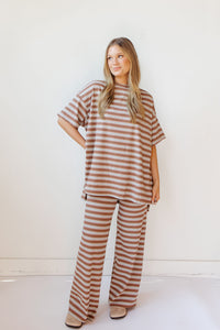 signature stripe you are loved pant set