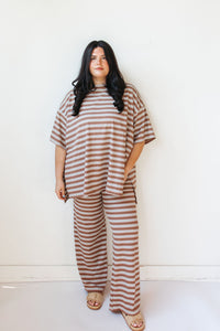 signature stripe you are loved pant set