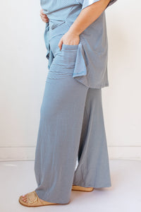 simple stripe you are loved pant set