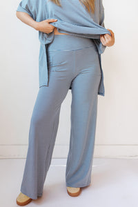 simple stripe you are loved pant set