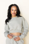 mode, treasure crop sweatshirt