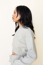 mode, treasure crop sweatshirt