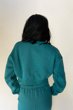 mode, treasure crop sweatshirt