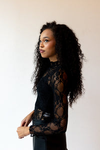 remi mesh lace top