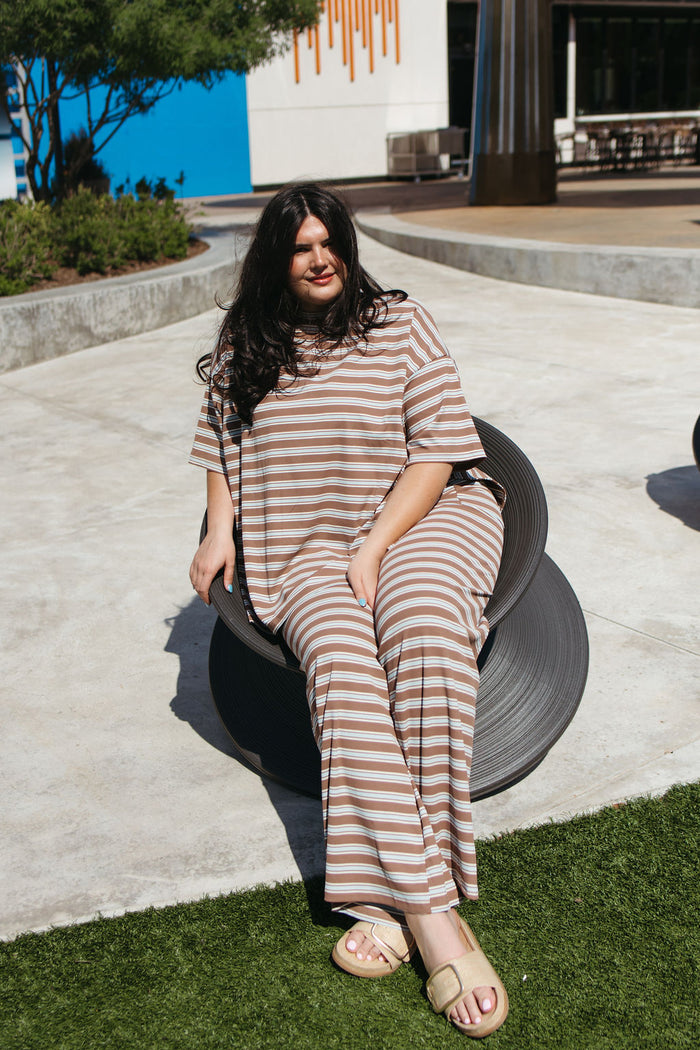 signature stripe you are loved pant set