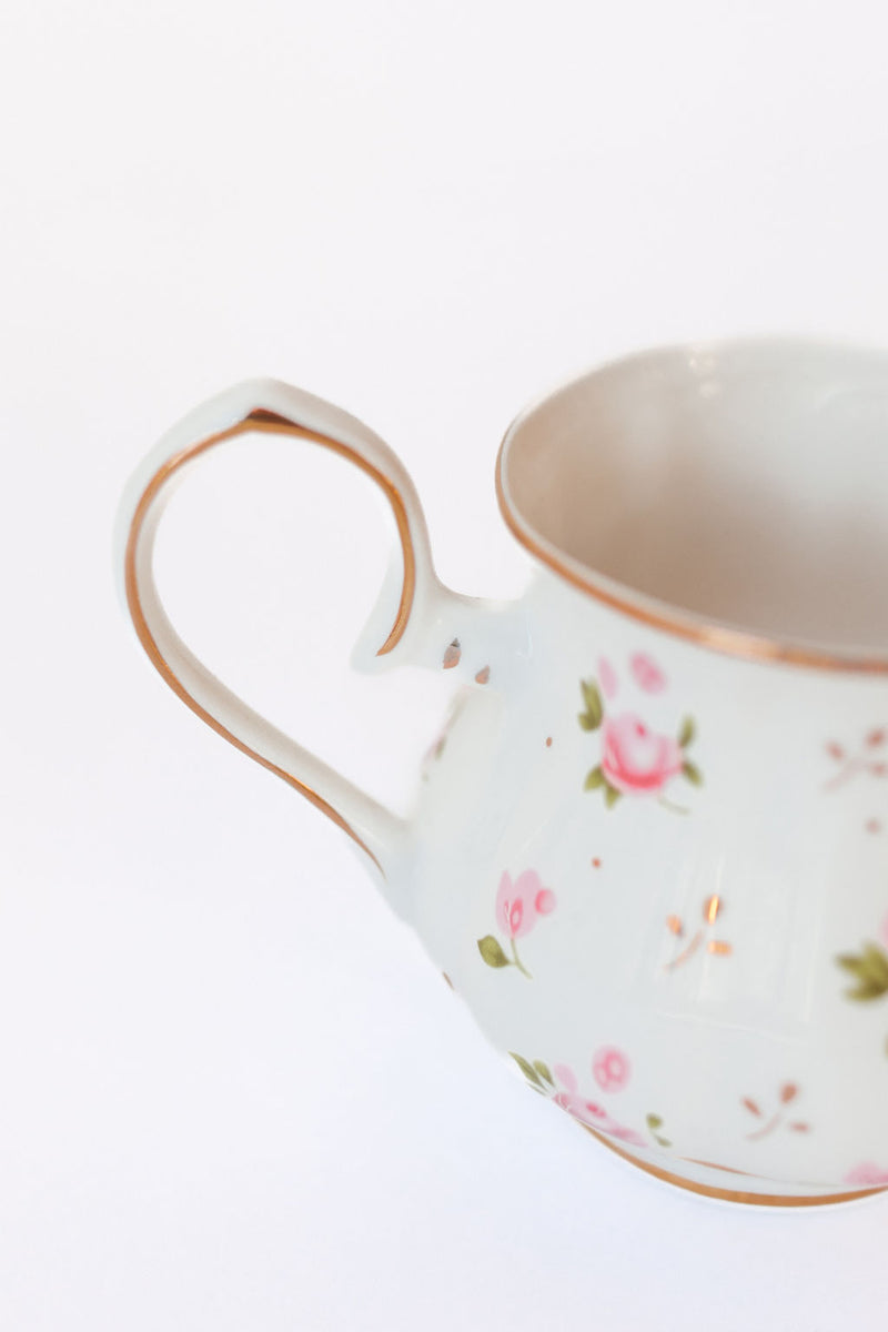 peony vintage creamer vase