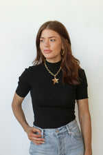 mode, krista knit top
