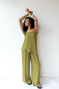 anna strapless diagonal top