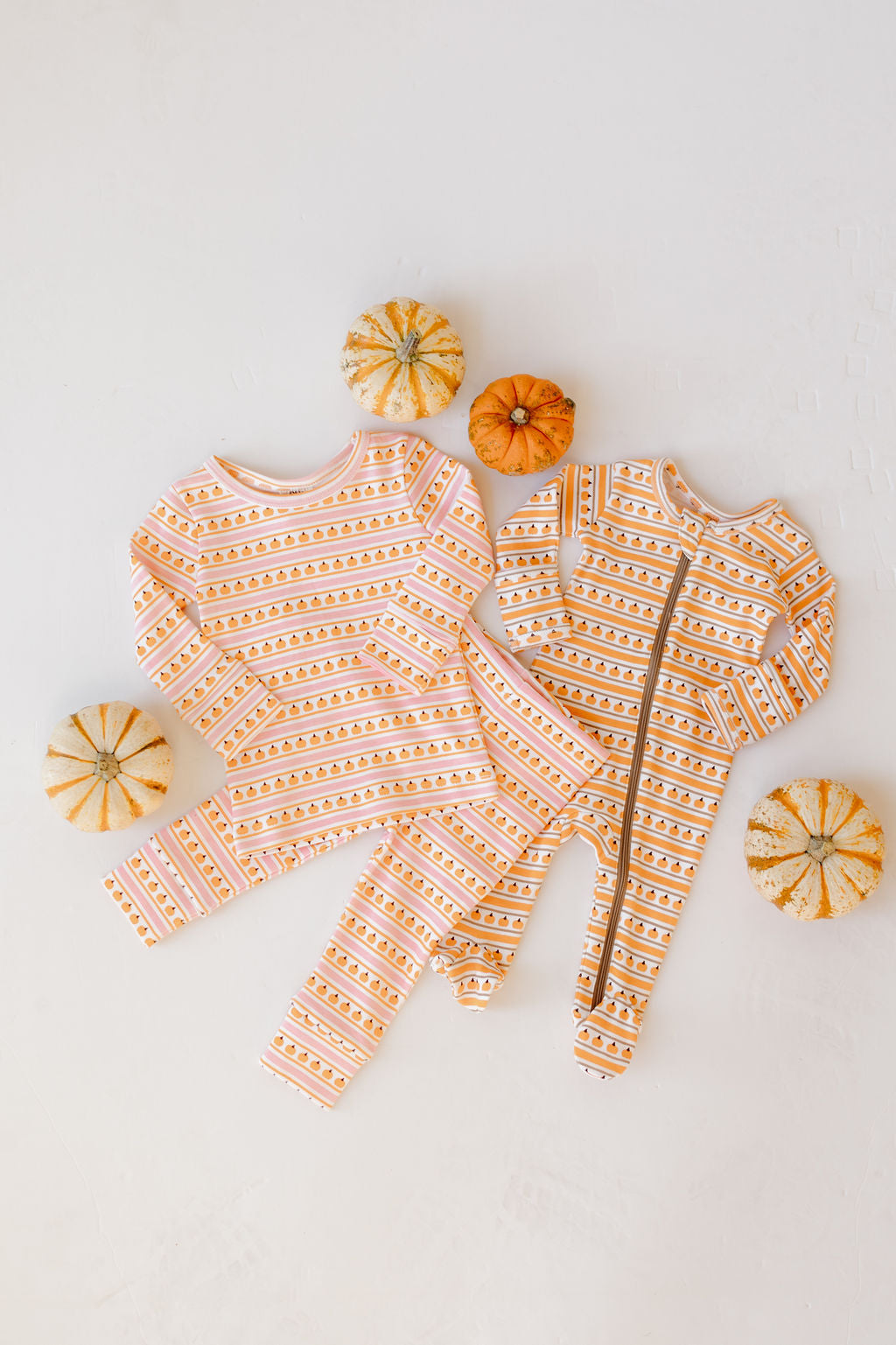pumpkin patch footie pajamas