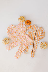 pumpkin patch footie pajamas