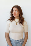 mode, krista knit top