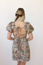 mode, floreana jacquard mini dress