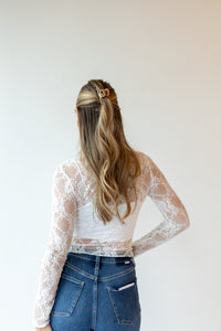remi mesh lace top