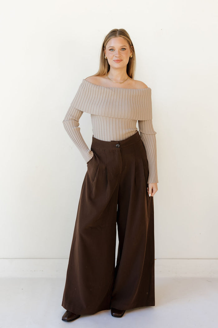 kam off the shoulder sweater