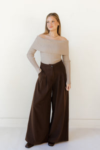 kam off the shoulder sweater