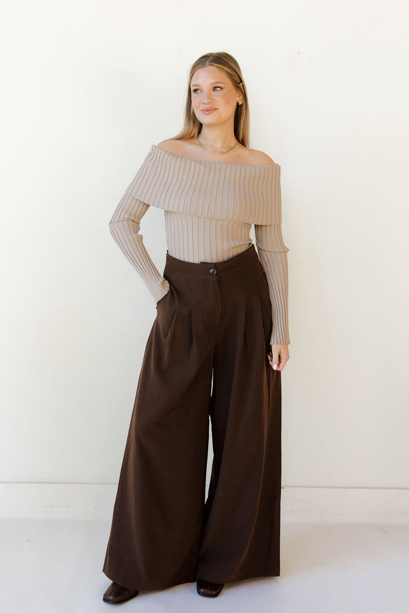 kam off the shoulder sweater