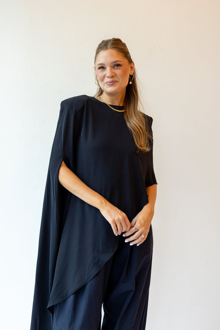 arielle oversized asymmetrical poncho