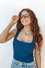 vale square neck top