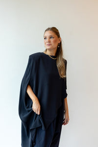 arielle oversized asymmetrical poncho