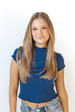 simple ruffle tee