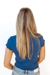 simple ruffle tee