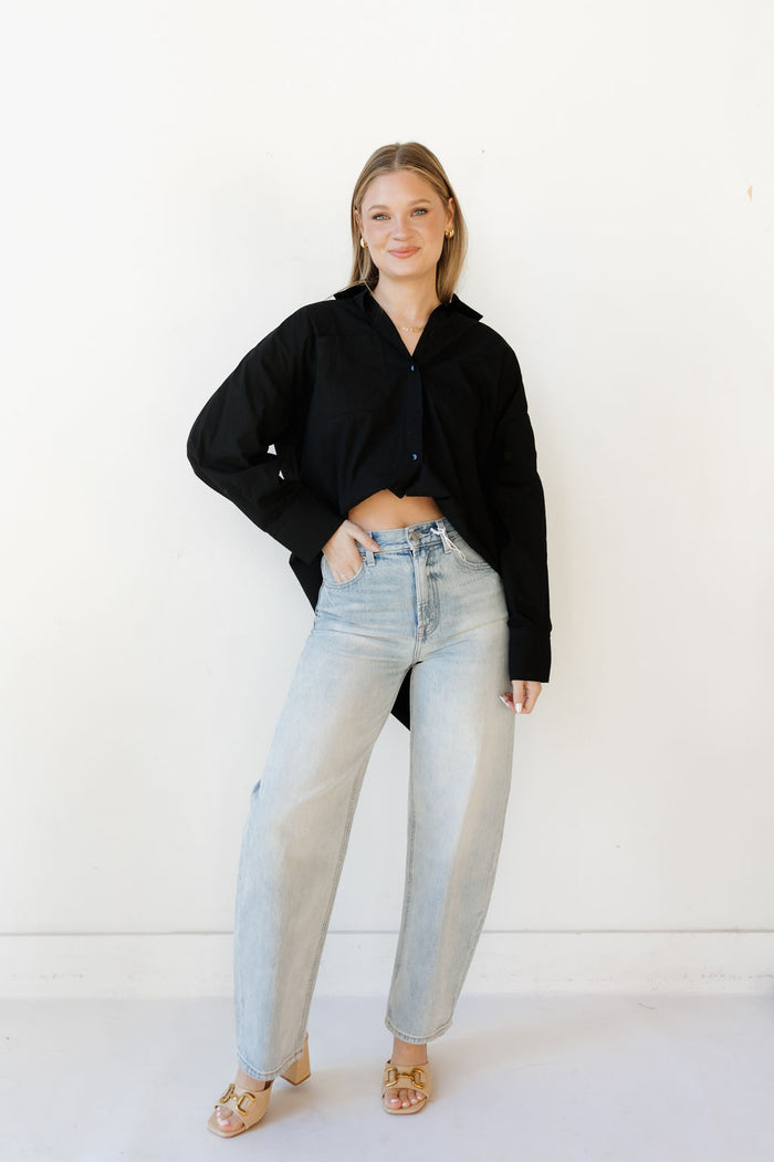 boyfriend oversized button up