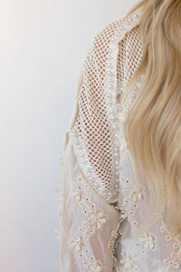 mode, nicole button down top