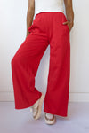 mode, wide leg sweat pants