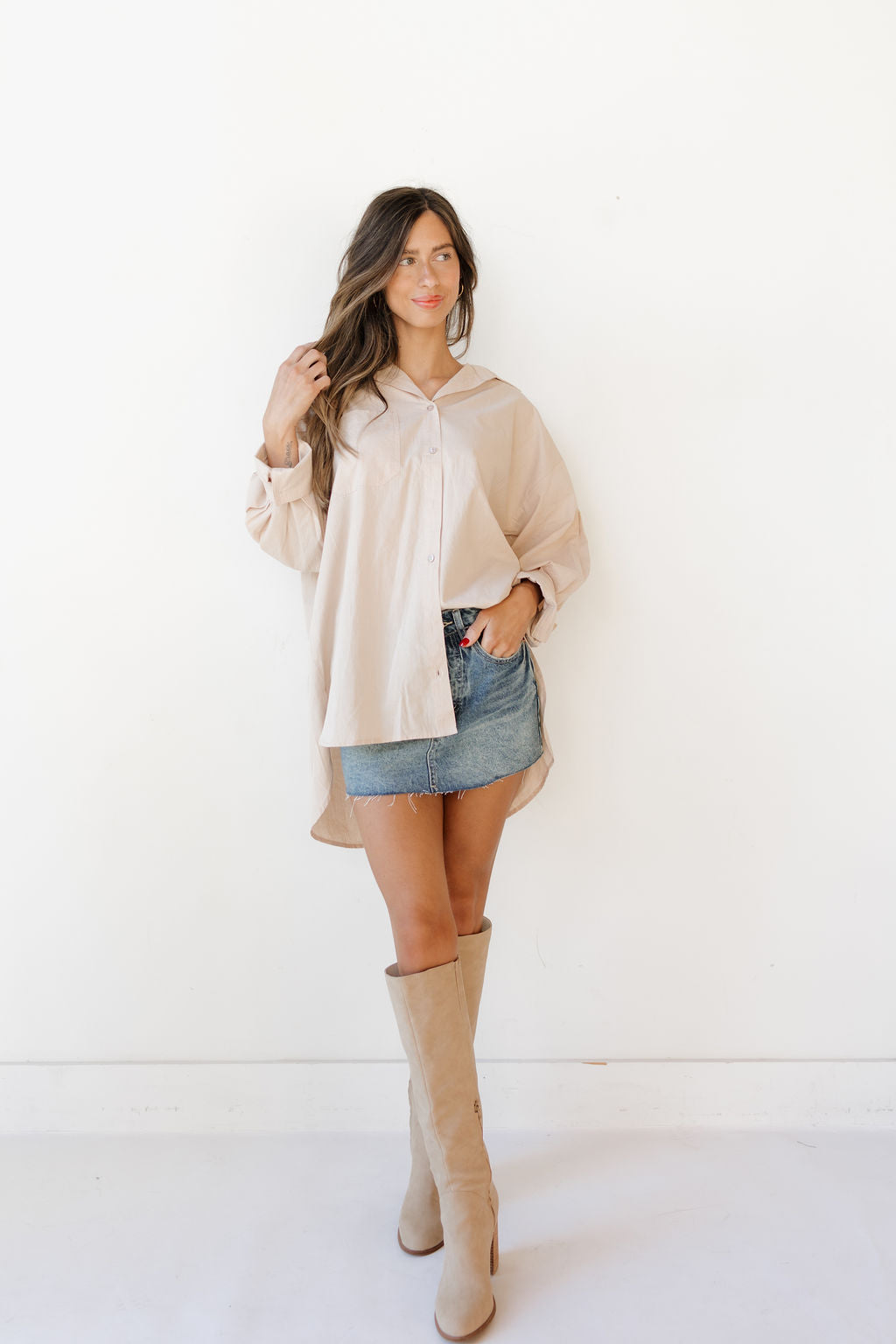 boyfriend oversized button up